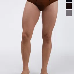 AMUL COMFYPack Of 4 Cotton Basic Briefs AC-CBRIOE-CB-NY-LBR-SGRY-S-4PC-picture-49