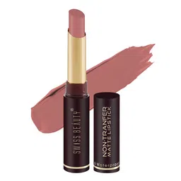 SWISS BEAUTY Smooth & Waterproof Non-Transfer Matte Lipstick - Sand Rose 26-35