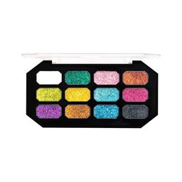 SHRYOAN 12 Shades Waterproof Glitter Eyeshadow 18 g - Shade 01-17