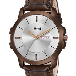 HAMT Men Textured Straps Analogue Watch HT-GR001-SLV-BRW-43