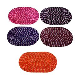Supreme Home Collective Navy Blue & Pink  5Pcs Self-Design Anti-Skid Cotton Doormats-image-93