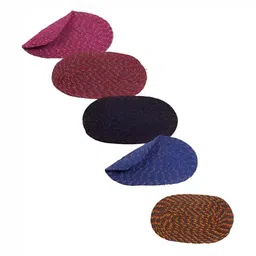 Supreme Home Collective Blue & Brown 5Pcs Cotton Doormats Softness & Comfort-image-20