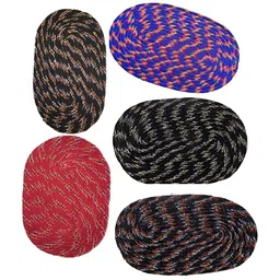 Supreme Home Collective Red & Black 5Pcs Cotton Doormats Softness & Comfort-image-50