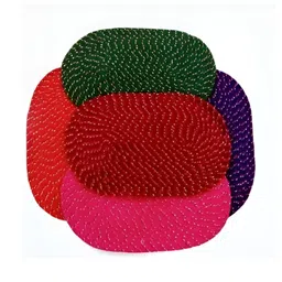 Supreme Home Collective Red & Pink 5 Pcs Cotton Doormats Softness & Comfort-13