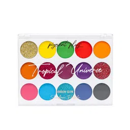 Pigment Play Multi Effect Rainbow Glow Eye Shadow Palette 18 g - Tropical Universe-10