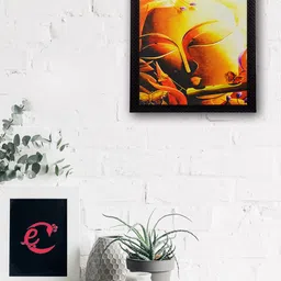 eCraftIndia Laughing Buddha Design Satin Matt Texture UV Art Painting-image-78