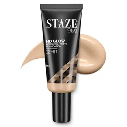 STAZE 9to9 HD Glow Poreless + Matte Sweatproof Foundation 18 ml - Vanilla 125W-54