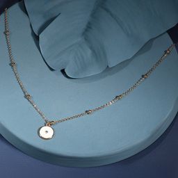 Zaveri Pearls Gold-Plated Stone Studded Enamelled Necklace-47