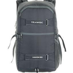 TRAWOC Unisex Brand Logo Backpack with Compression Straps-26