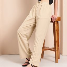 Mast & Harbour Women Mid-Rise Relaxed Fit Trousers-image-92