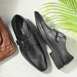 CARLO ROMANO Men Leather Mock Shoes-image-90