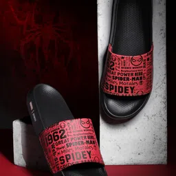 MARVEL STREET Men Spider-Man Printed Sliders-picture-48