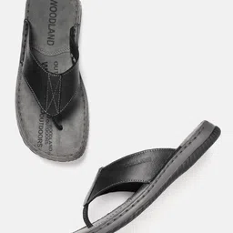 Woodland Men Leather Comfort Sandals-image-54