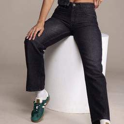 The Roadster Life Co. Women Straight Relaxed Fit Low-Rise Light Fade Jeans-image-44