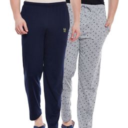 mack jonney VIMAL JONNEY Men Pack Of 2 Lounge Pants D10N_D1PRT1M_002-picture-26