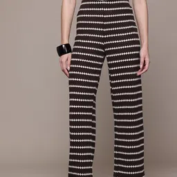 MANGO Women Self-Striped Trousers-image-55