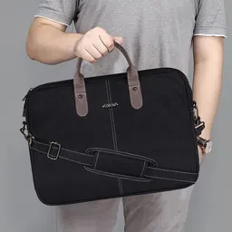 LOREM Men Textured Laptop Bag-image-71