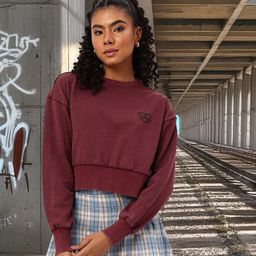 DressBerry Campus Chic Boxy Fit Cotton Terry Sweatshirts-image-90