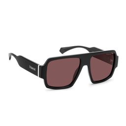 Polaroid Unisex Square UV Protected Lens Sunglasses 20636280755KL-BLACK-4