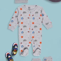 MeeMee Infant Printed Pure Cotton 3-Pcs Baby Apparel Gift Set-picture-29