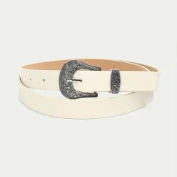 Ginger By Lifestyle Off White Synthetic Waist Belt For Women-image-63