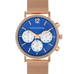 French Connection Men Blue & Rose Gold Analogue Watch FCL0010URGM-image-51