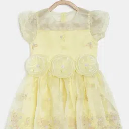 MINIKLUB Kids Yellow Embellished Dress-picture-28