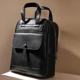 HauteSauce Black Large Leather Backpack-picture-18