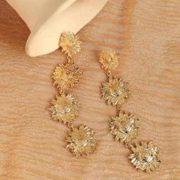 Sohi goldplated drop earrings for women-image-89