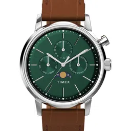 Timex Men Marlin Textured Dial & Leather Straps Analogue Watch TW2W51000UJ-19