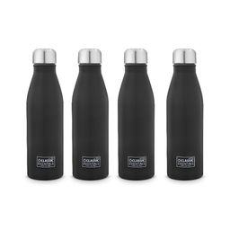 Classic Essentials Black & White 4 Pieces Stainless Steel Water Bottles 1 L Each-11