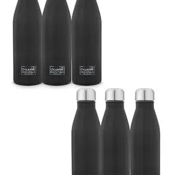 Classic Essentials Black & Steel 6 Pieces Stainless Steel Water Bottle 1l-image-78