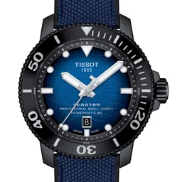TISSOT Men Blue Patterned Dial & Blue Straps Analogue Automatic Motion Powered Watch-picture-41