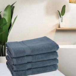 Bianca Paradiso Grey 100% Cotton 500 GSM Bath Towels - Set of 4-image-48