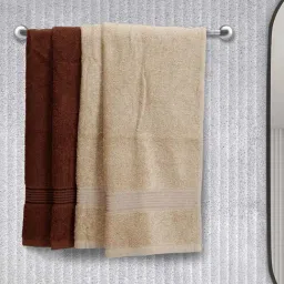 Bianca D'ross Beige & Brown 100% Cotton 380 GSM Hand Towels - Set of 4-18