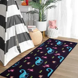 Saral Home Navy Polypropylene Runner - Set of 1-image-66