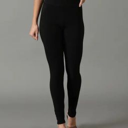 SHOWOFF Black Cotton Regular Fit Jeggings-image-62