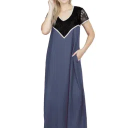 PATRORNA Grey Lace Nighty-image-23