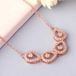 GIVA 92.5 Sterling Silver Peary Love Necklace for Women-picture-33