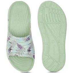 Floatz by Bata Women's 1.1 E 24 Green Slides image 4