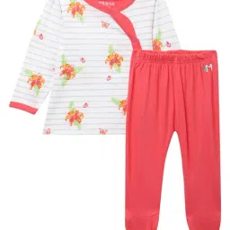 MiArcus Kids Red Printed 2 Full Sleeve Tee & Pajama-11