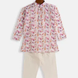 VASTRAMAY SISHU Multicolor Cotton Floral Print Kurta Set-image-18