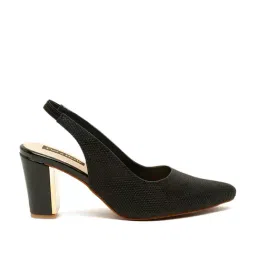Flat N Heels Women's Black Sling Back Sandals-image-27