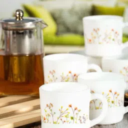 Cello Dazzle Stella Multicolor Glass Coffee Mug (0.18 L) - Set of 6-image-12