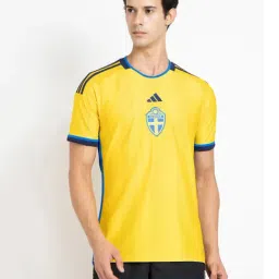 adidas Mustard Regular Fit Round Neck SVFF Home Jersey-image-60