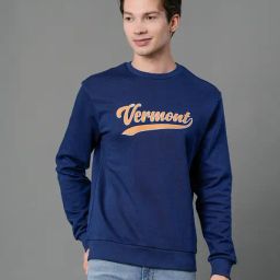 Red Tape Airforce Blue Regular Fit Printed Sweatshirt-image-22