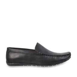 Walkway Men's Black Casual Loafers-image-65