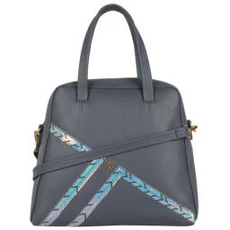 Baggit Blue Solid Medium Handbag-image-86