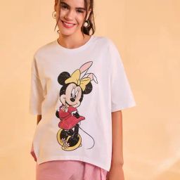 Kazo White Cotton Printed Top-picture-30