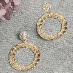 Sohi goldplated drop earrings for women-42
